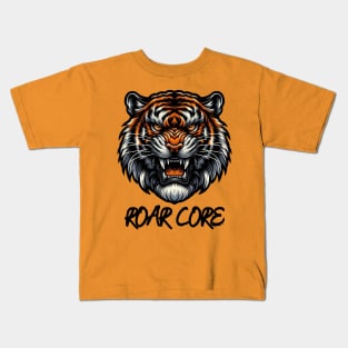 Angry Tiger Art Kids T-Shirt